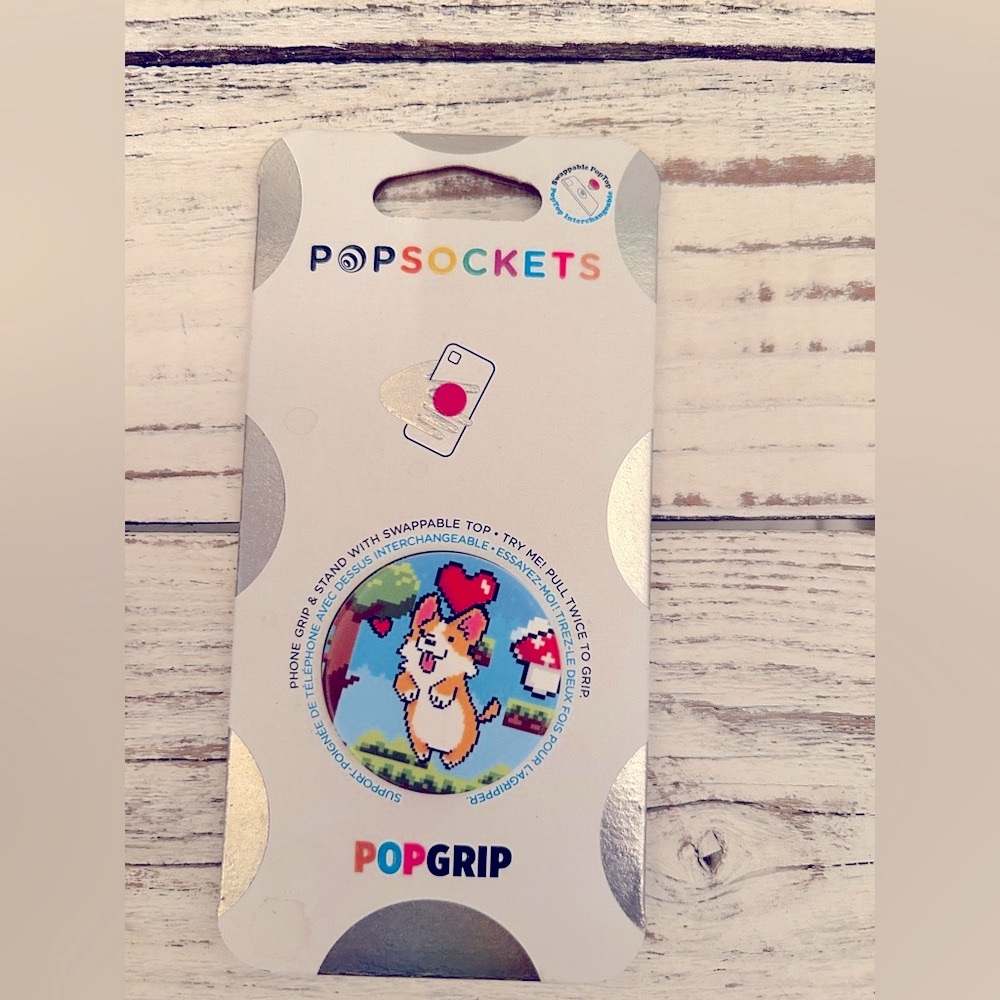 PopSockets PopGrip with Corgi Design NWT